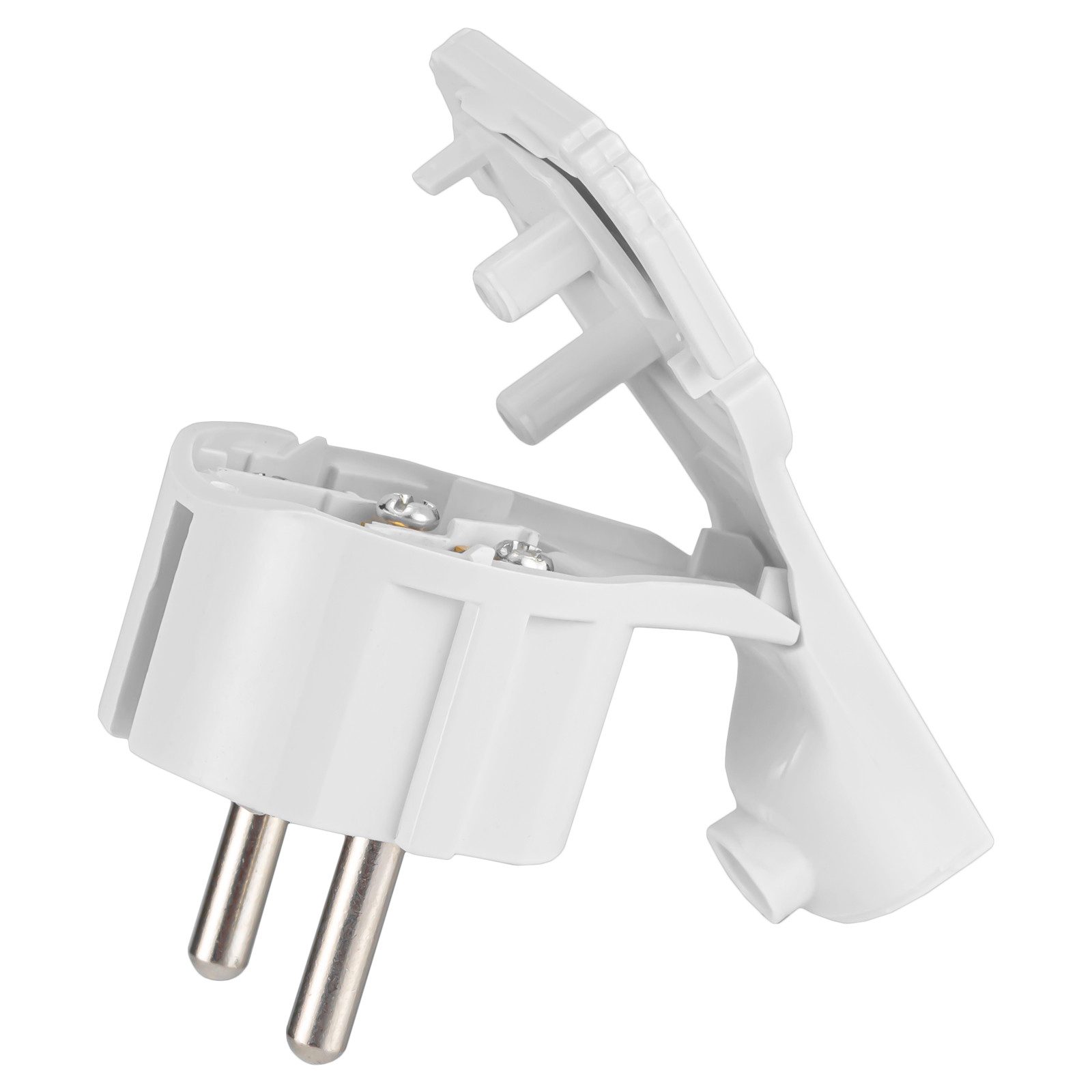 HB-DIGITAL Schuko-Stecker hb-digital Schutzkontaktstecker für NYM Kabel flaches Winkelstecker, flach – Bild 4 von 4
