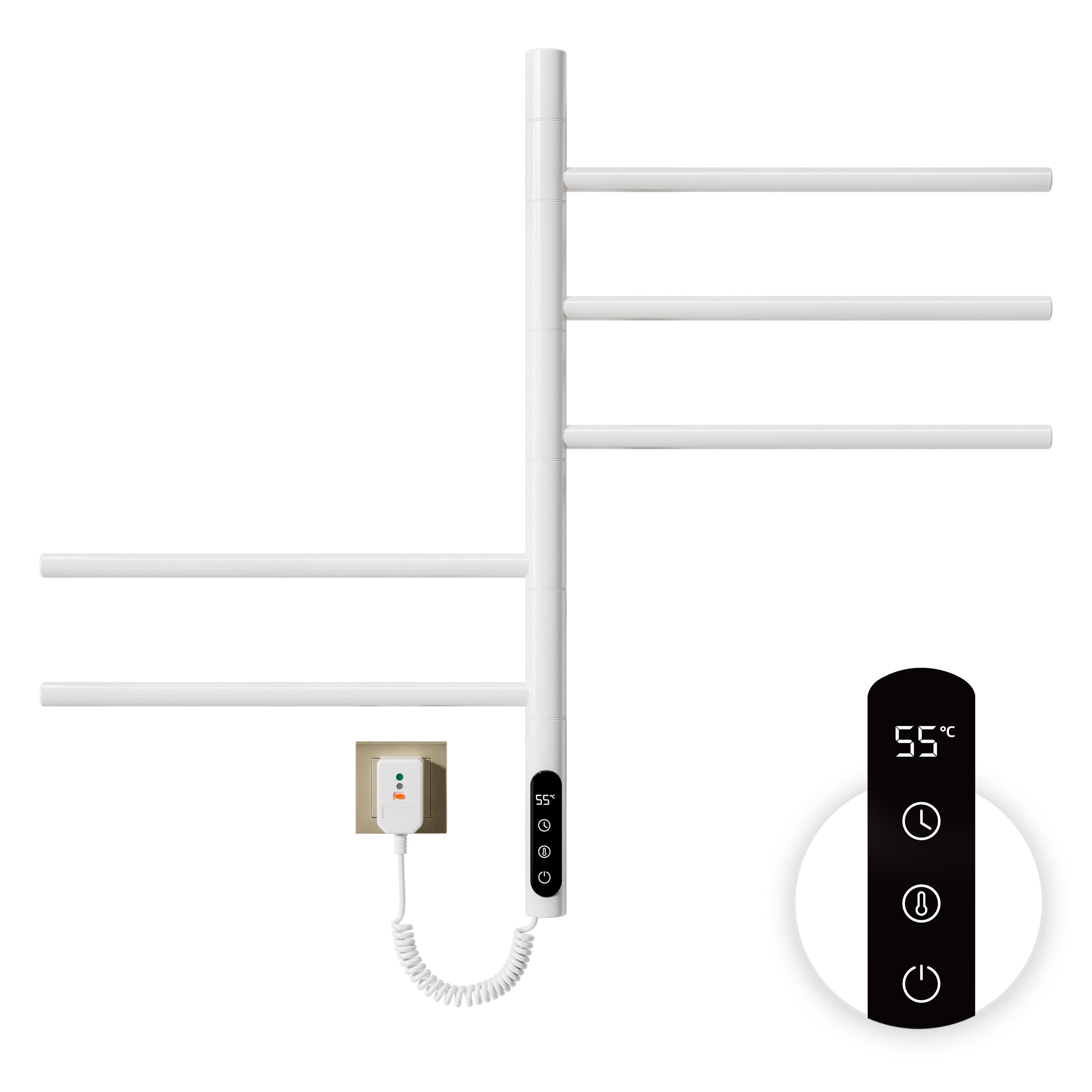 Oihpaw Elektrischer Badheizkörper Handtuchheizkörper Elektrisch Badheizkörp günstig online kaufen