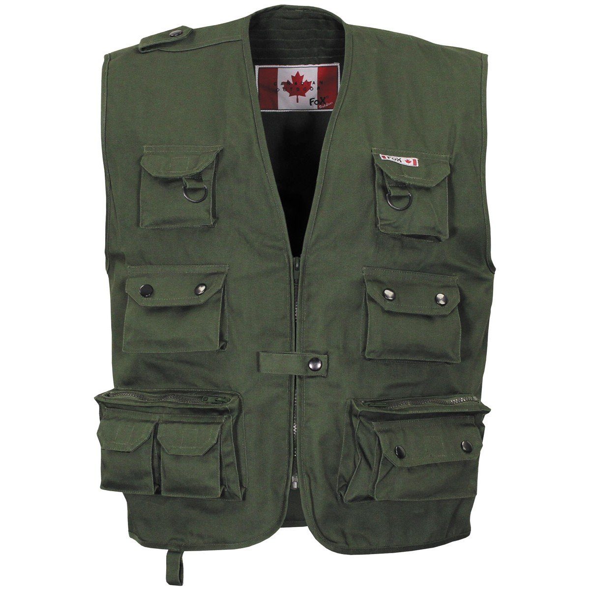 FoxOutdoor Anglerweste Outdoor Weste, oliv, schwere günstig online kaufen