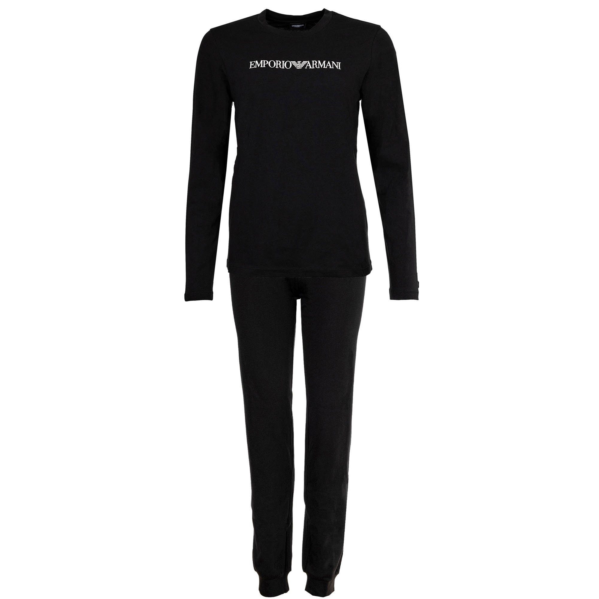 Emporio Armani Pyjama Damen Pyjama Baumwolle Everyday Cotton (2 tlg) günstig online kaufen