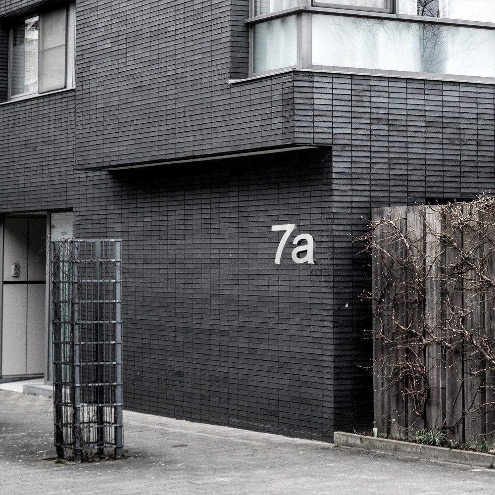 V2Aox Hausnummer Edelstahl Hausnummer Hausnummernschild Buchstabe a Schild 2D