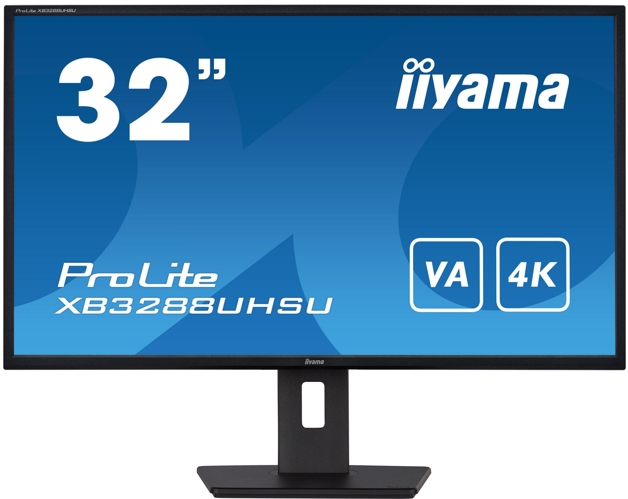 Iiyama XB3288UHSU LED-Monitor (80,1 cm/32 ", 3840 x 2160 px, 4K Ultra HD, 3 ms Reaktionszeit, 60 Hz, VA LED)