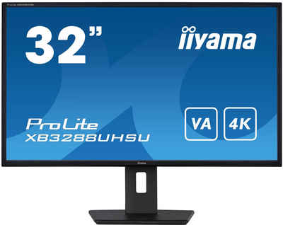 Iiyama XB3288UHSU-B5 LED-Monitor (80,1 cm/32 ", 3840 x 2160 px, 4K Ultra HD, 3 ms Reaktionszeit, 60 Hz, VA LED)