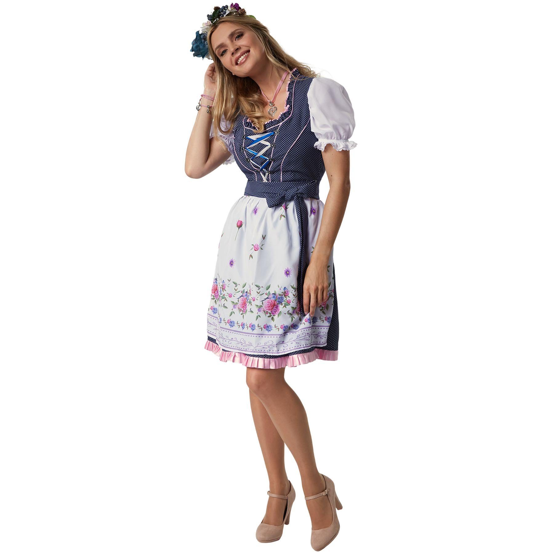 dressforfun Dirndl Frauenkostüm Mini-Dirndl Garching Modell 1