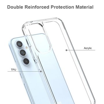 JT Berlin Handyhülle Pankow Clear - Samsung Galaxy A54 5G Hülle, [TPU Rahmen + Acrylglas Rückseite]