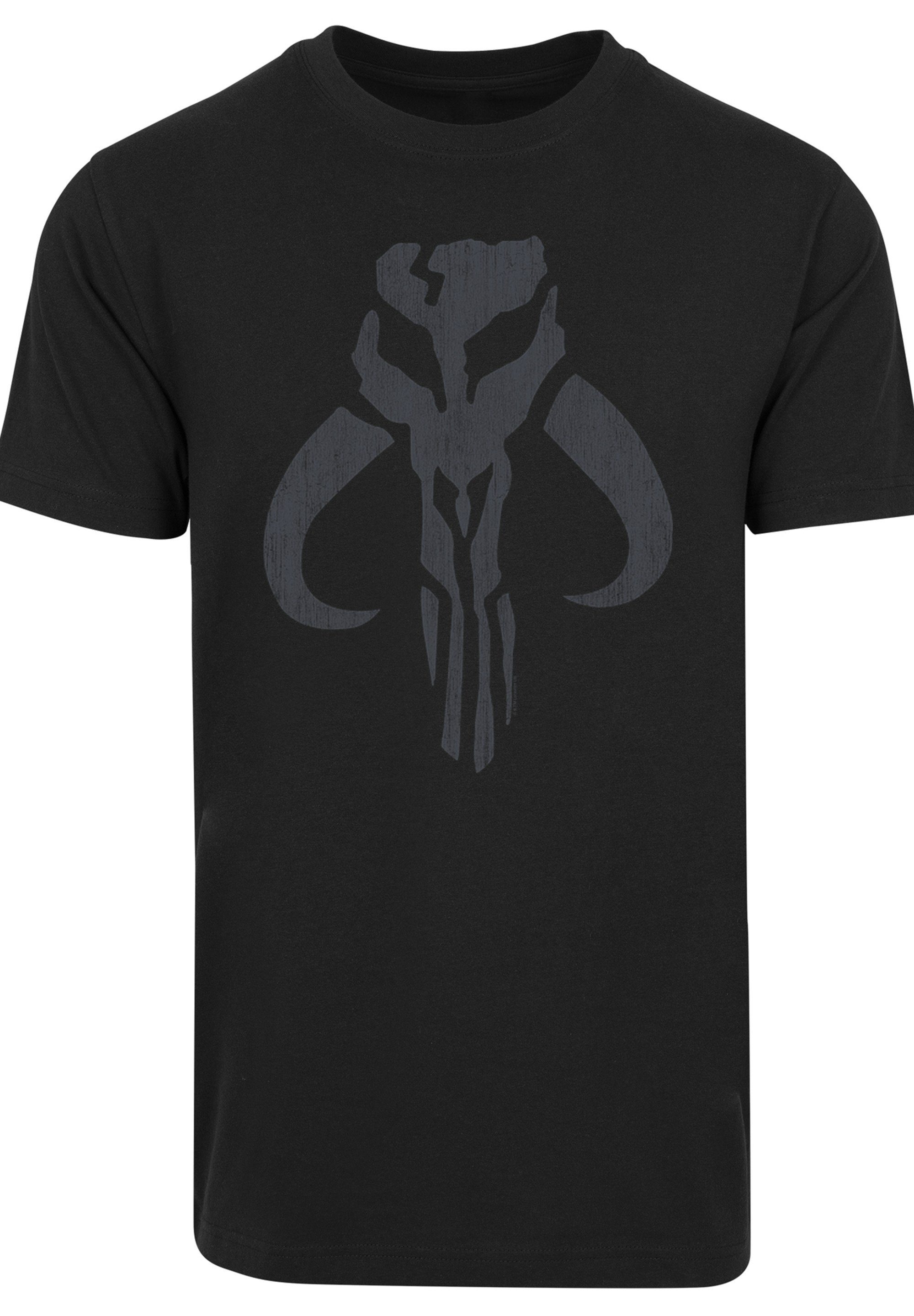 Star schwarz Banther Skull F4NT4STIC Wars Print T-Shirt Mandalorian