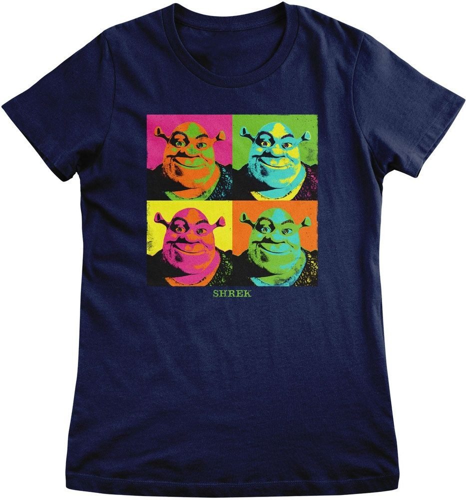 Shrek T-Shirt Shrek Pop-Art Girly Tee
