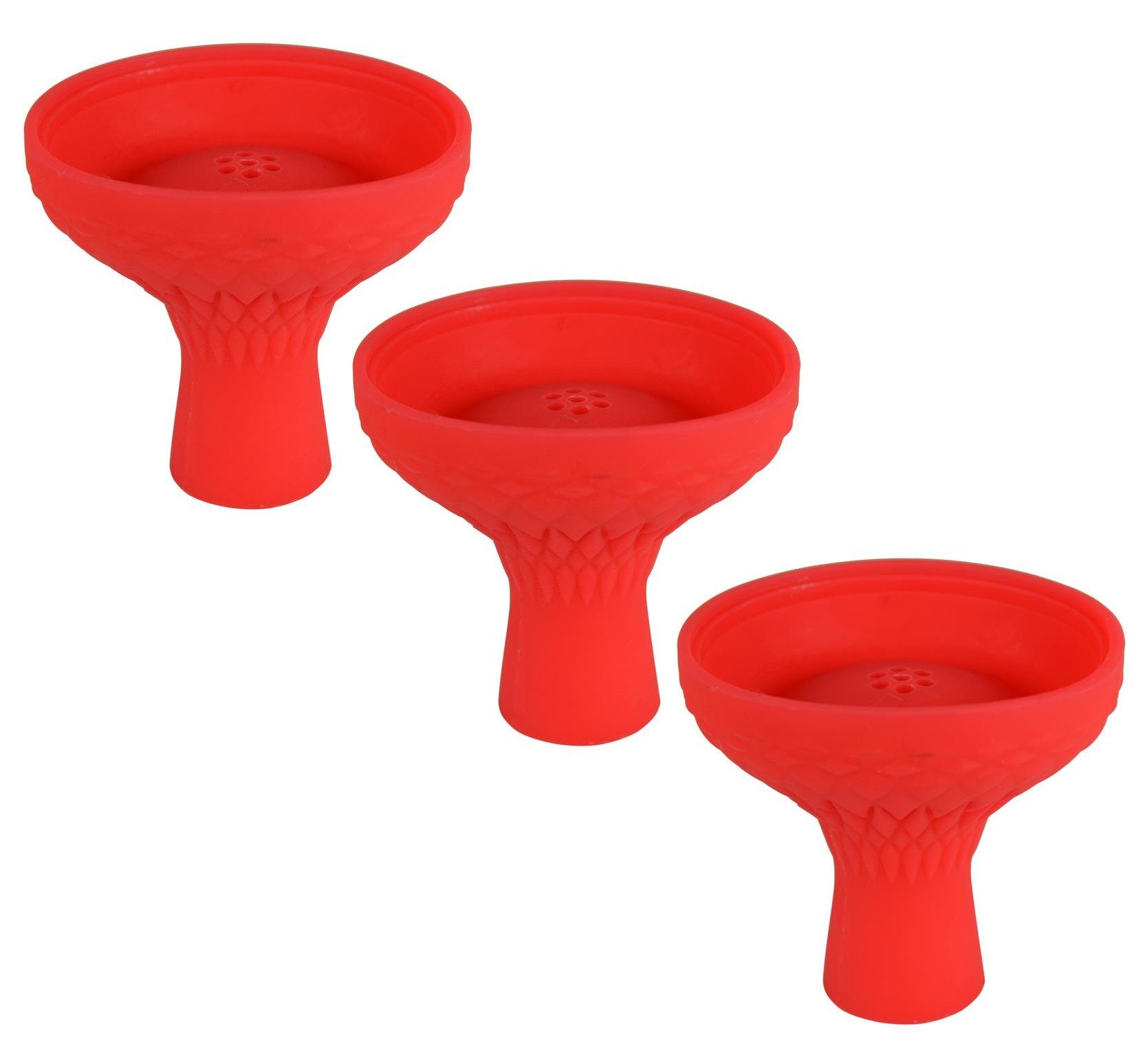 Anzündkamin 3er Set XL Shisha Kopf aus Silikon, Silikonkopf für Kaminaufsatz