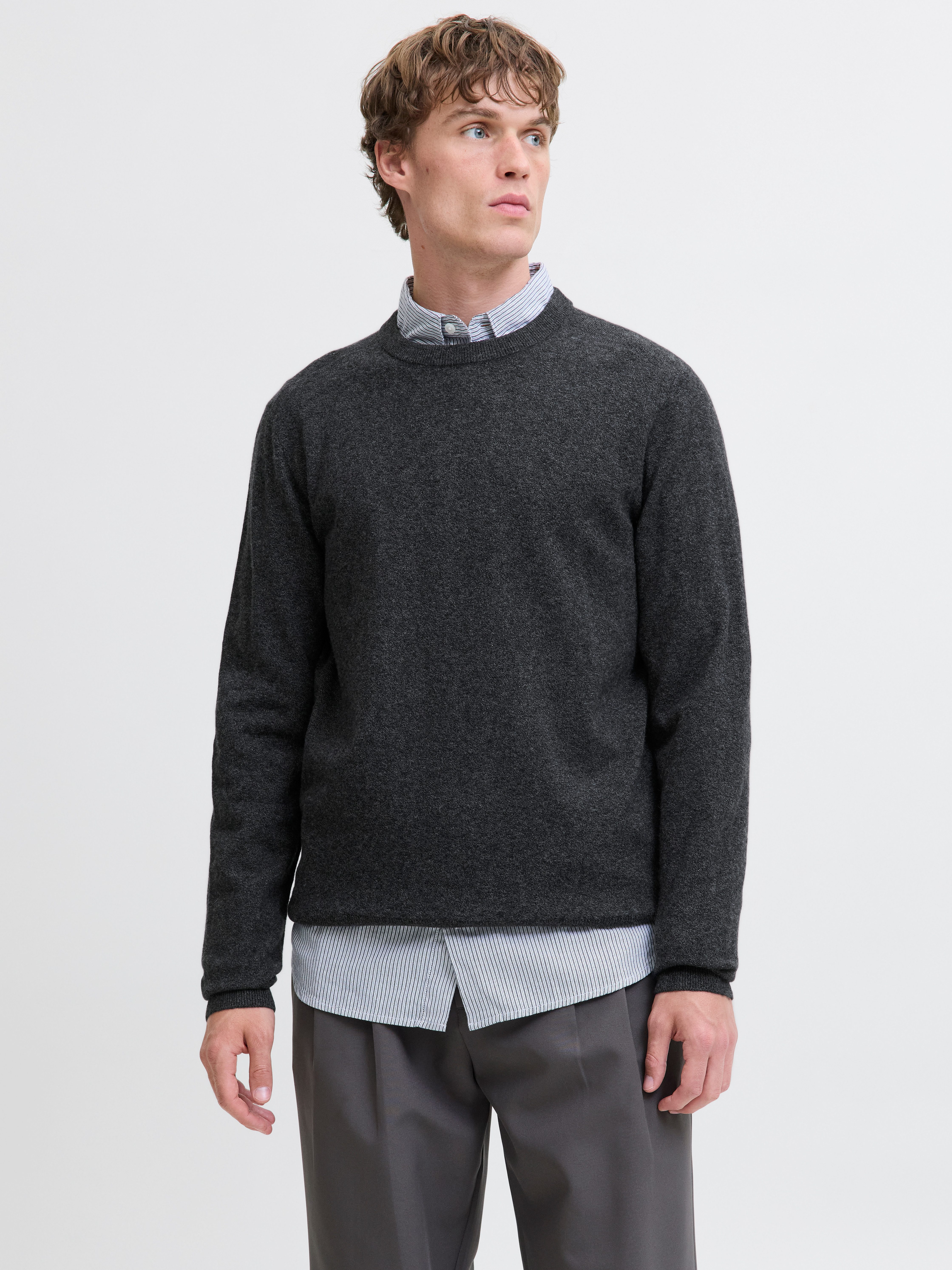 Jack & Jones Strickpullover JJEPERFECT WOOL KNIT CREW NECK SN günstig online kaufen