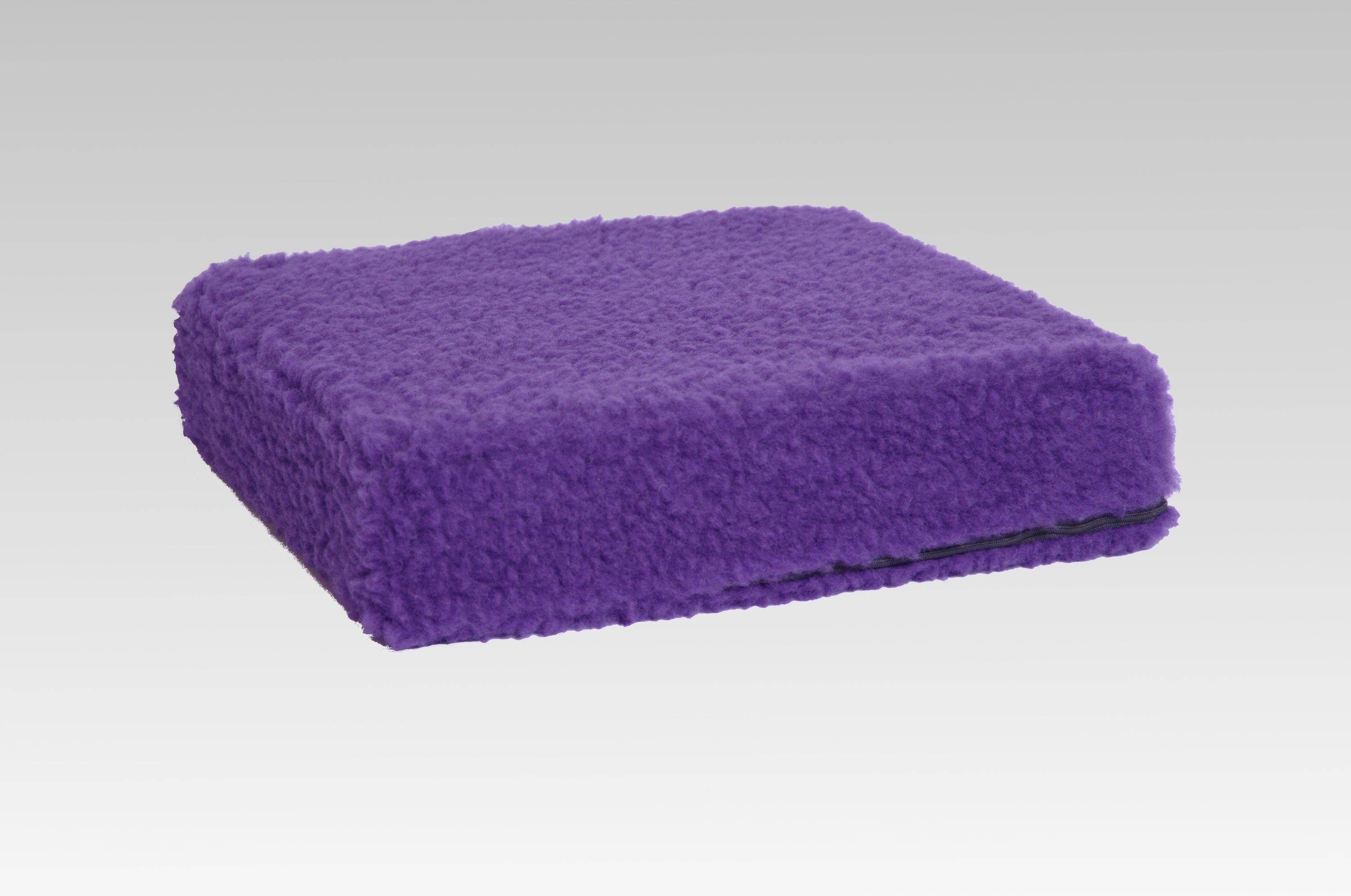 Licardo Sitzkissen Sitzkissen Sitzerhöhung Wolle lila 40/40/10 cm