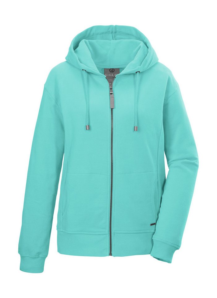 G.I.G.A. DX by killtec Sweatjacke GS 26 WMN SWT JCKT GOTS GOTS Bio-Baumwolle, Carbon-Finish, Kapuze, elastische Bündchen