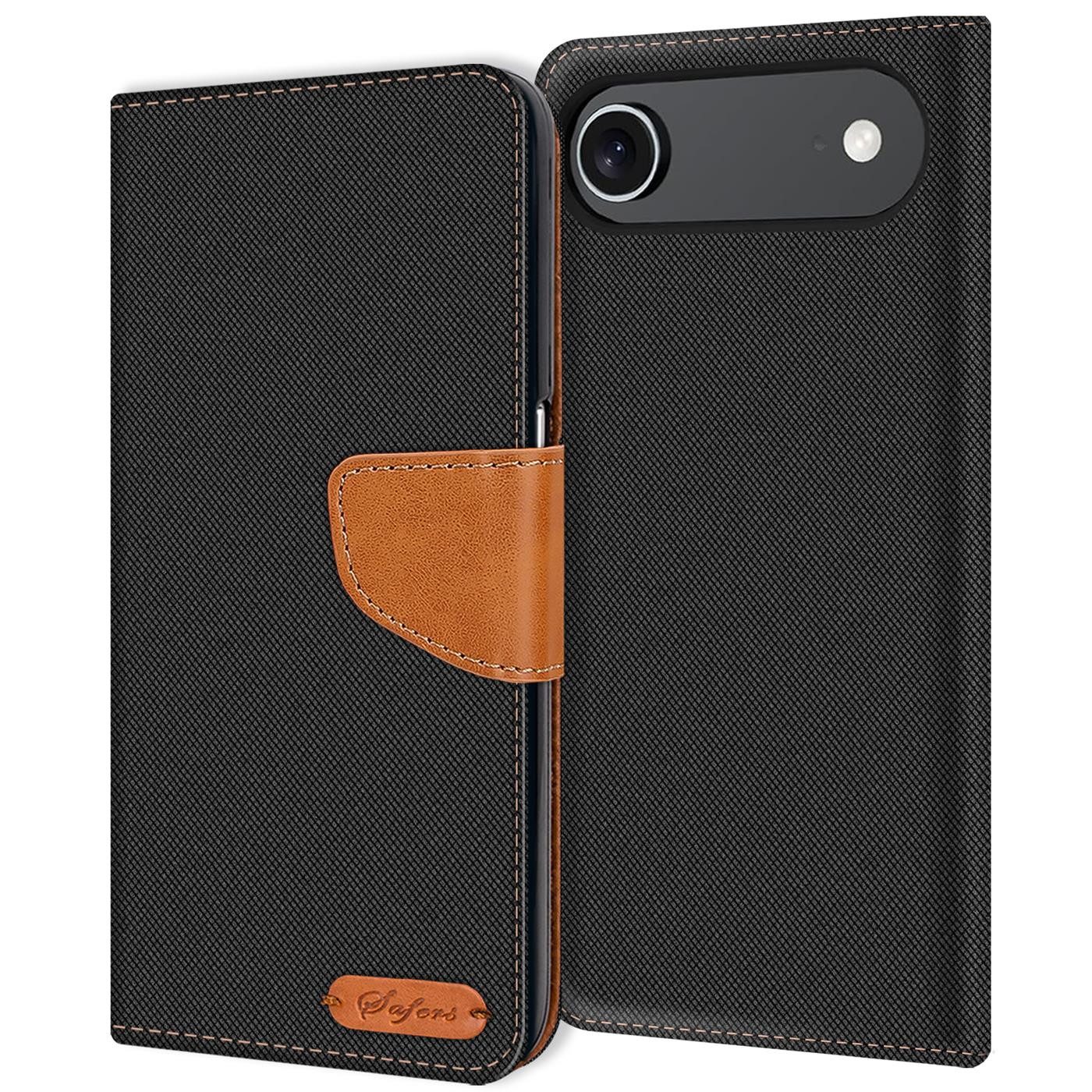 CoolGadget Handyhülle Denim Schutzhülle Flip Case für Apple iPhone Air 6,5 Zoll, Book Cover Handy Tasche Hülle für iPhone Air Klapphülle