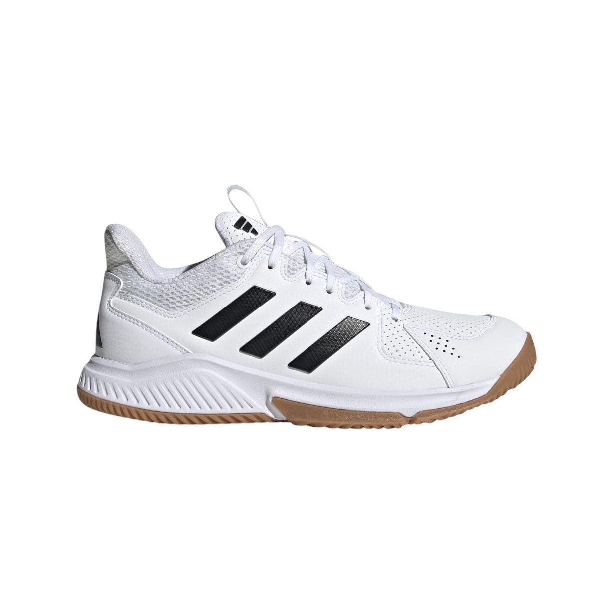 adidas Performance Hallen-Indoorschuhe Court Flight weiss/schwarz Damen Squashschuh – Bild 2 von 5