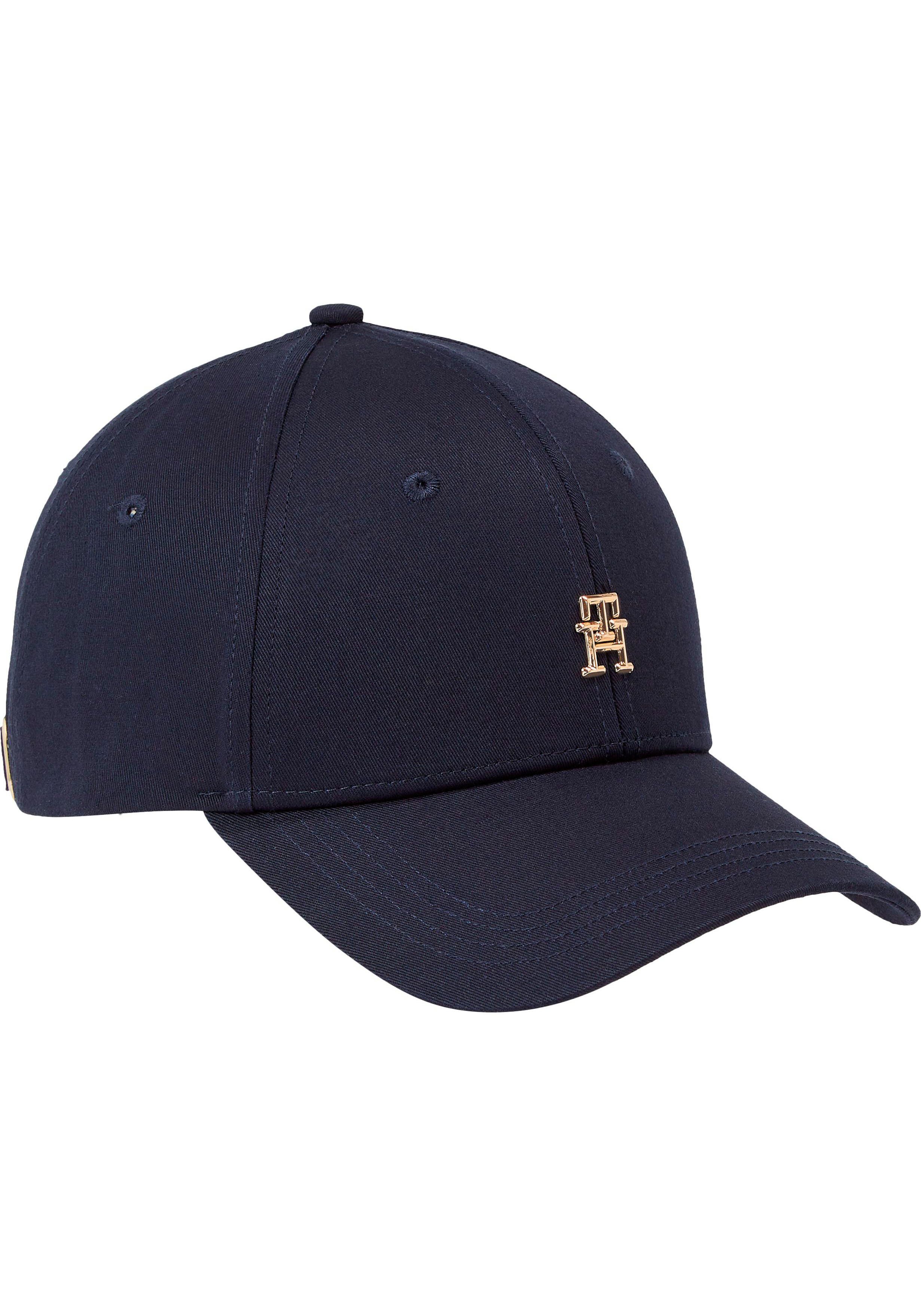 mit ESSENTIAL Hilfiger Cap CHIC Logo-Pin Blue CAP goldfarbenen Tommy Baseball Space