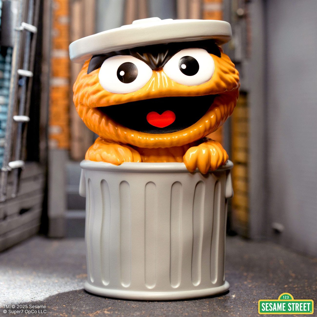 Super7 Merchandise-Figur Sesamstraße FUN! FUN! Soft Vinyl Figur Oscar the Grouch (Orange) 13 cm