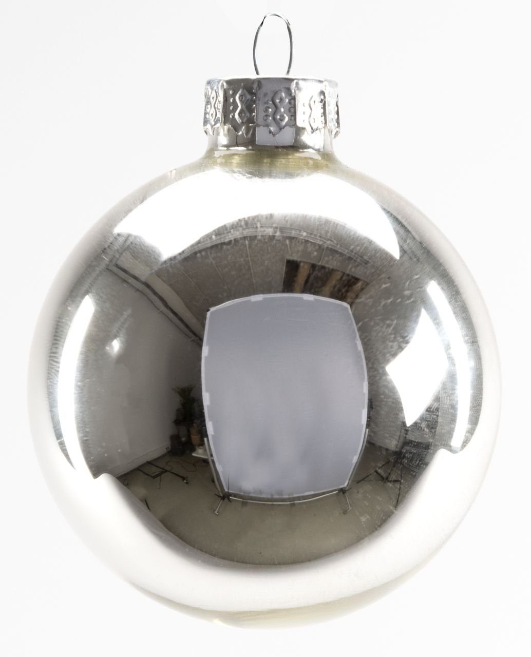 Christbaumschmuck 6 Weihnachtskugeln aus cm Line Glas Ø Trend TrendLine