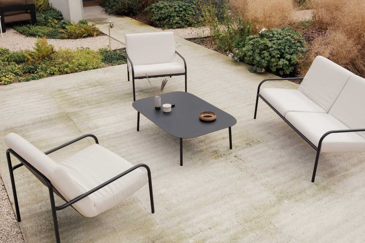 Metallbude Gartenlounge-Set Gartenmöbel Outdoor set, (3-tlg), günstig online kaufen