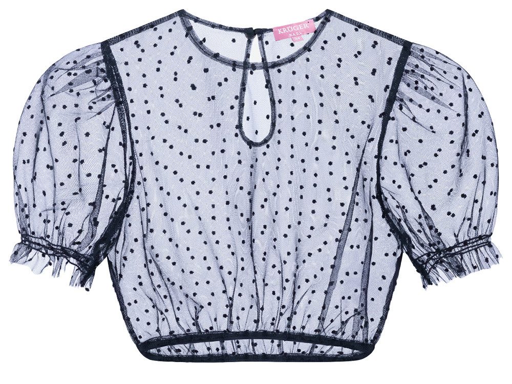 Krüger Madl Dirndlbluse Dirndlbluse Faora blau