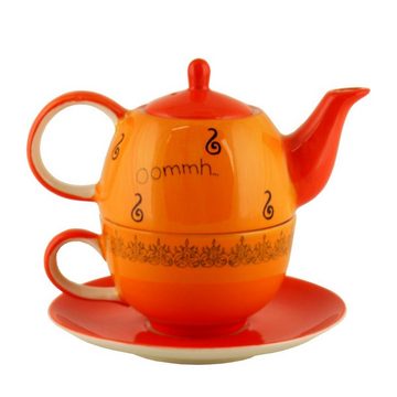 Mila Teekanne Mila Keramik Tee-Set Tea for One Oommh Morgengruß, 0,4 l, (Set)