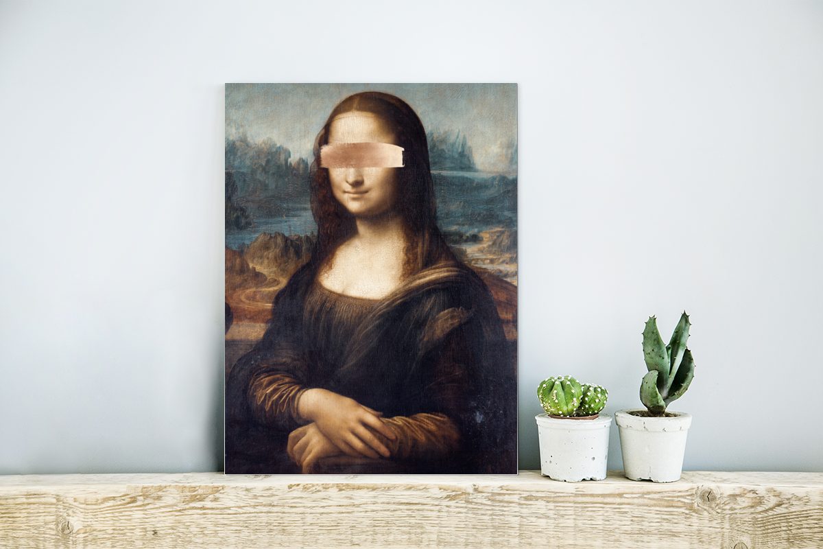 MuchoWow Metallbild Mona Lisa - Da günstig online kaufen