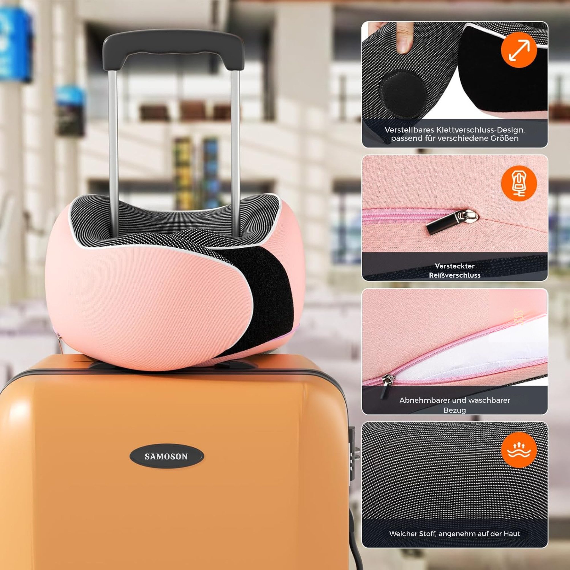 Vivitar Nackenkissen für die Reise - memory-foam Ergonomisches Reisekissen, günstig online kaufen