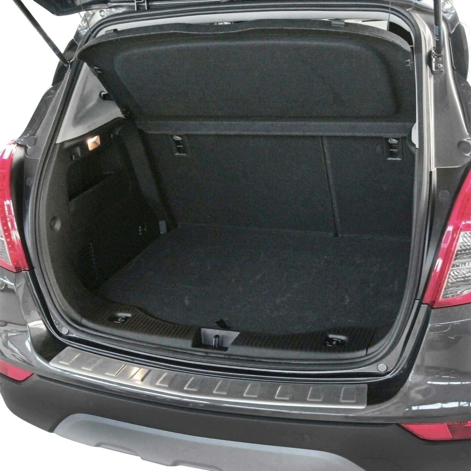 RECAMBO Ladekantenschutz, Zubehör MOKKA 2012, für gebürstet TRAX, OPEL CHEVROLET MOKKA, Edelstahl matt X