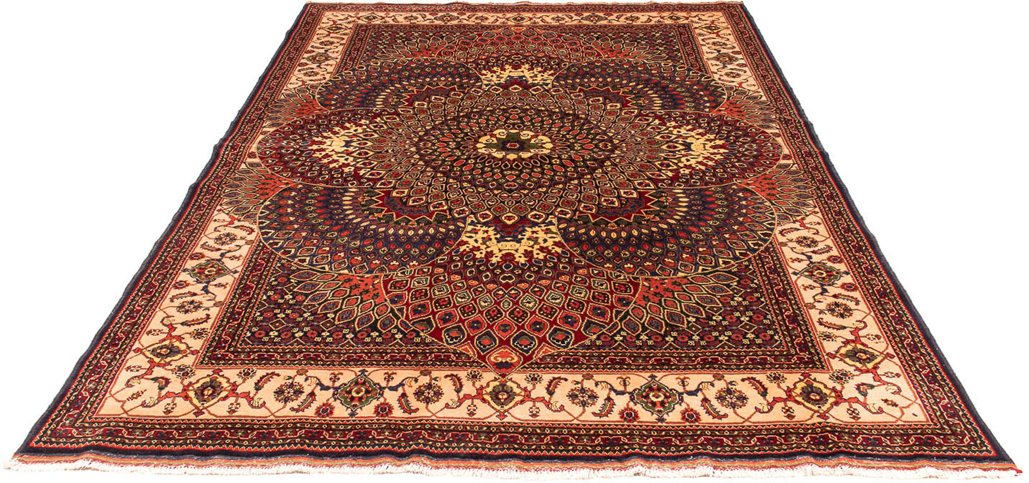Orientteppich Afghan - 279 x 198 cm - mehrfarbig, morgenland, rechteckig, Höhe: 7 mm, Wohnzimmer, Handgeknüpft, Einzelstück mit Zertifikat