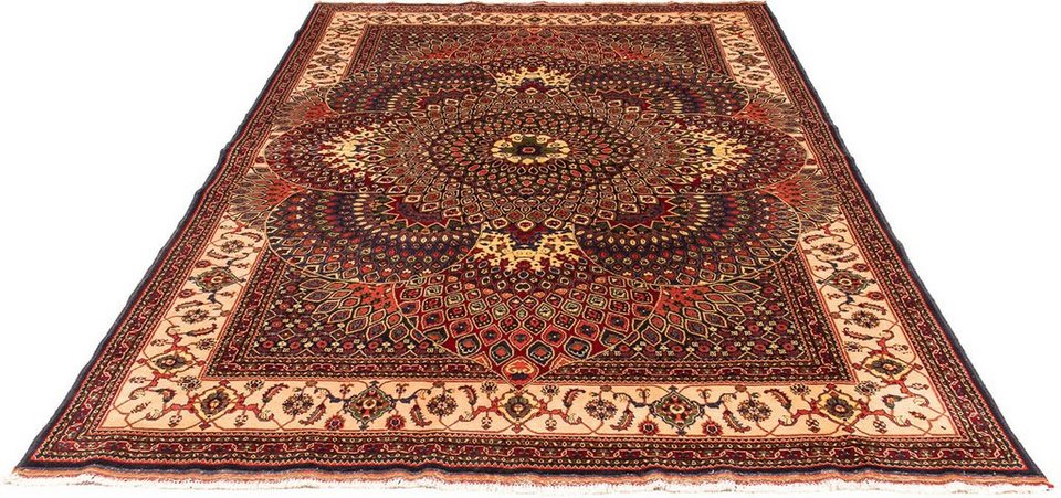 Orientteppich Afghan - 279 x 198 cm - mehrfarbig, morgenland, rechteckig,  Höhe: 7 mm, Wohnzimmer, Handgeknüpft, Einzelstück mit Zertifikat