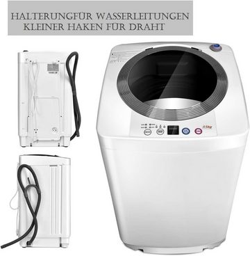 COSTWAY Waschmaschine Toplader EP24460DE/XQB35-1508, 3.5 kg, 730 U/min