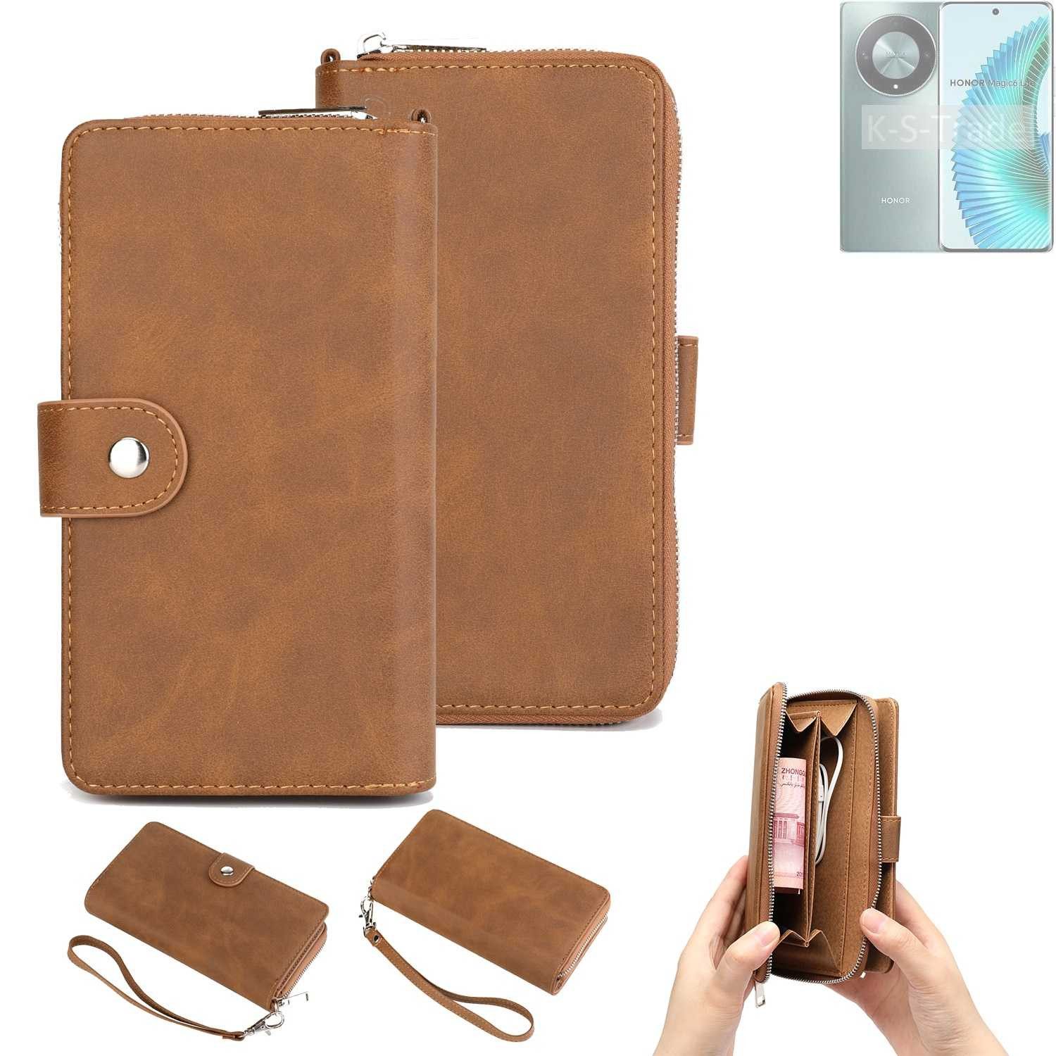K-S-Trade Handyhülle für Honor Magic6 Lite, Handyhülle Schutzhülle & Portemonnee Tasche Handytasche Case Etui