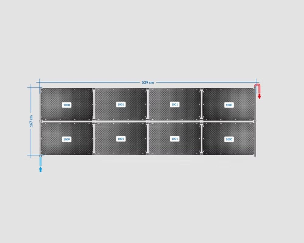 OKU Pool-Solarabsorber OKU Solarabsorber Pool-Solarheizung SET 16a