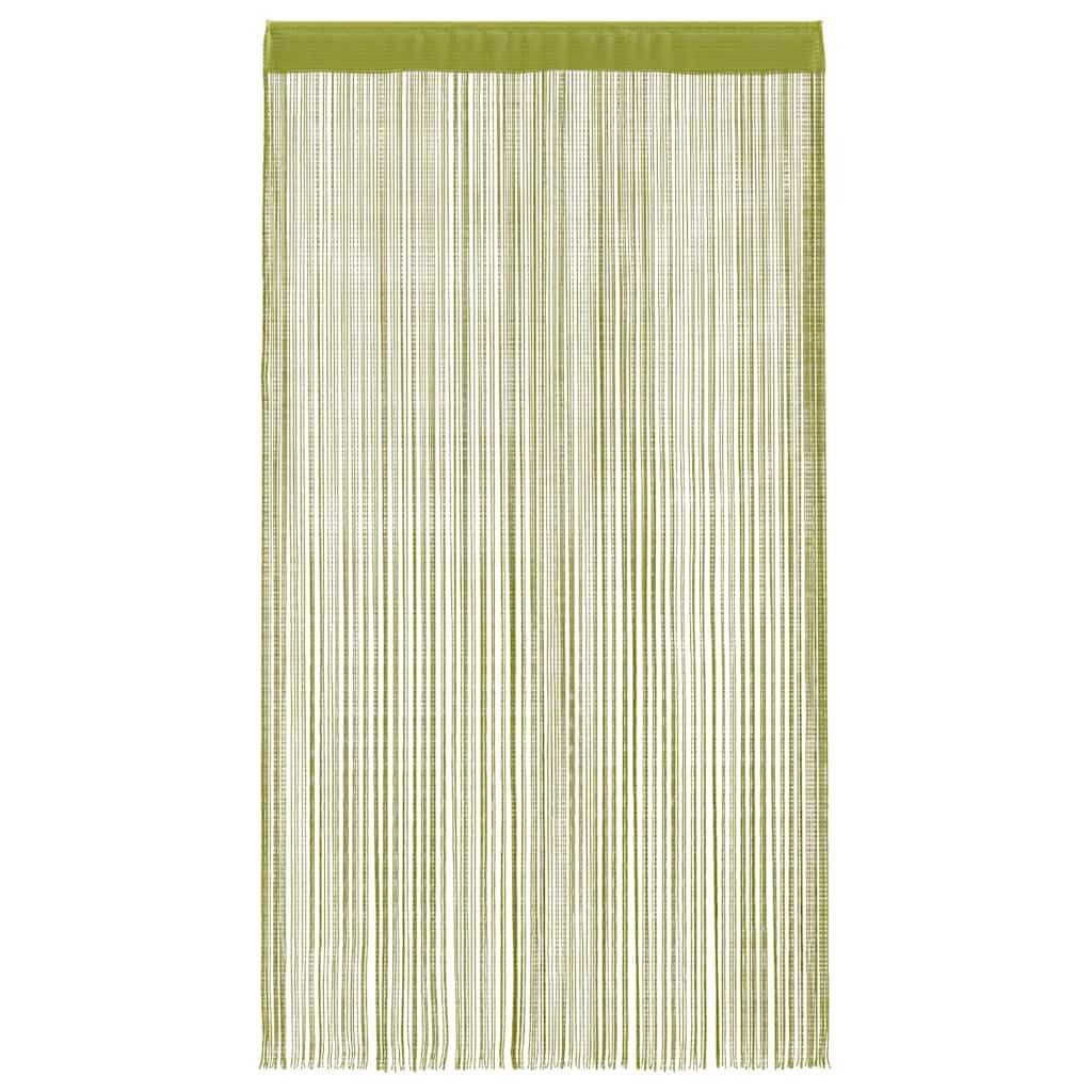vidaXL Vorhang Fadenvorhänge 2 Stk. 140 x 250 cm Grün (2 St)