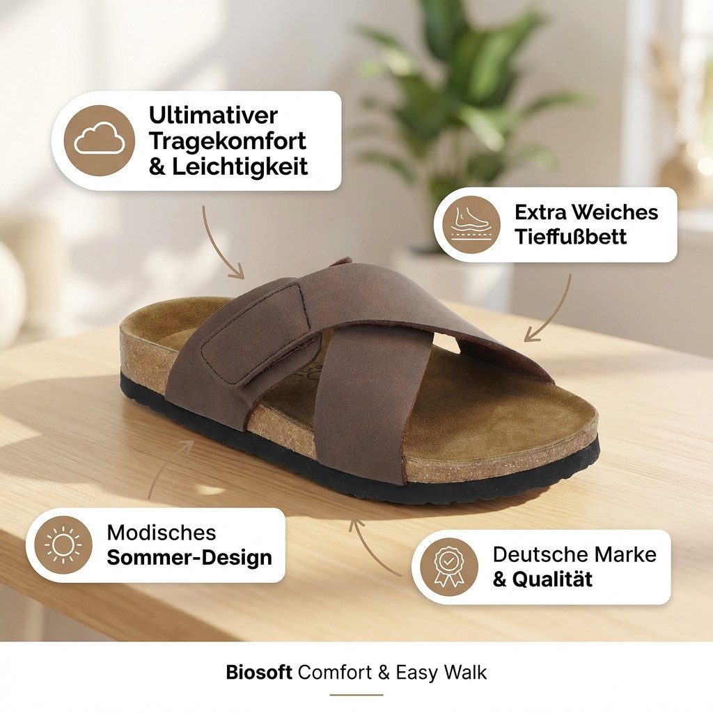 Biosoft Comfort & Easy Walk DOLLY schwarz 37 Sandale