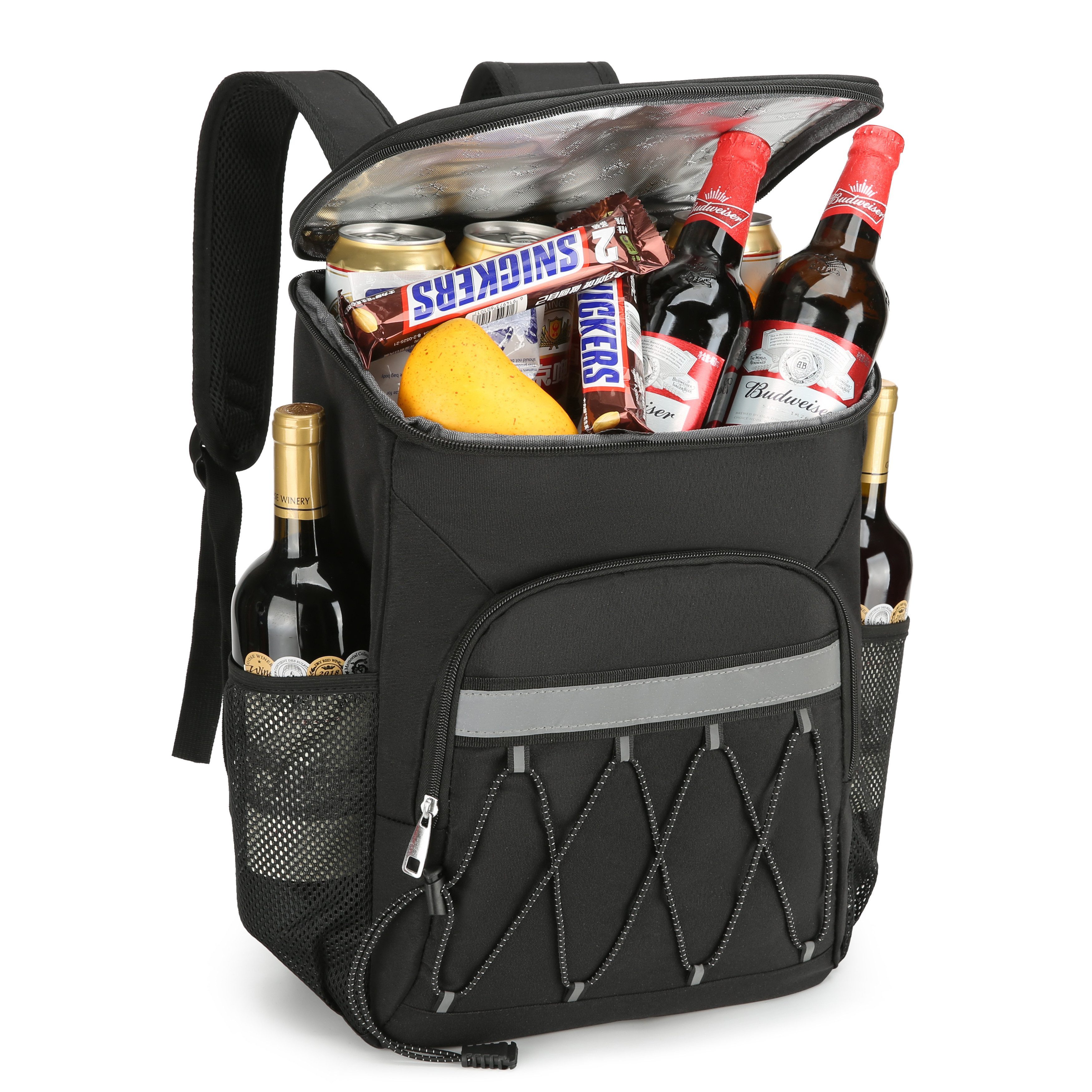 wohnTRAUM24 Picknickkorb Kühlrucksack Thermo Rucksack, kühltasche,kühlbox (Groß Isoliert Kühlrucksack Wasserdichten Ultraleicht Rucksäcke Damen Herren Cooler Bag für Camping, BBQ, Wandern, Picknick)