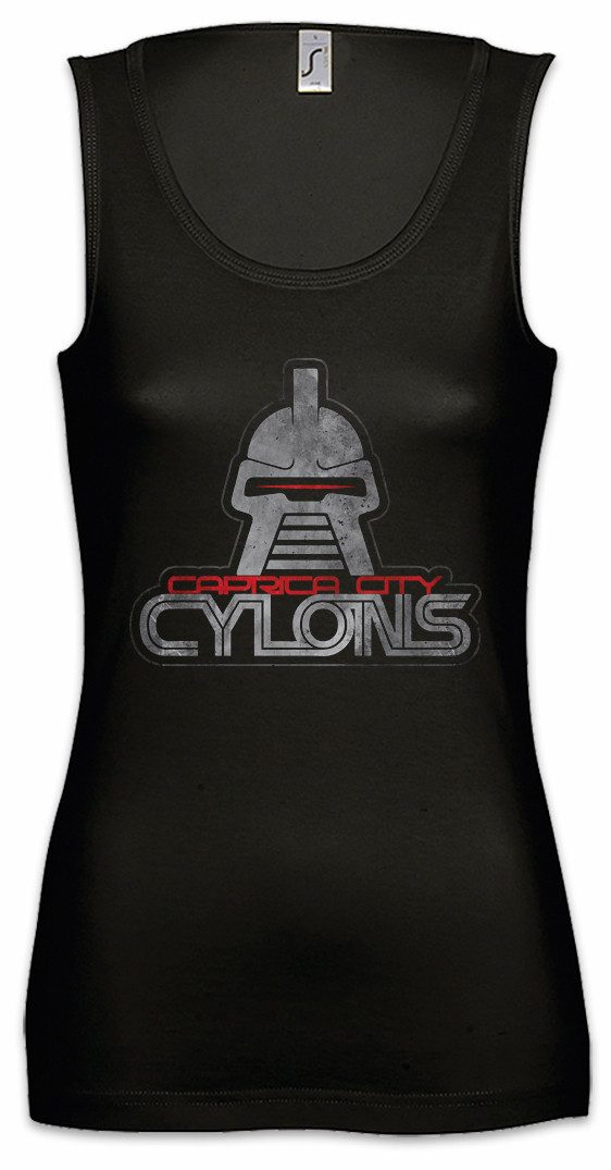 Tanktop Caprica City Cylons Ärmelloses Damen T-Shirt TV Kampfstern Series