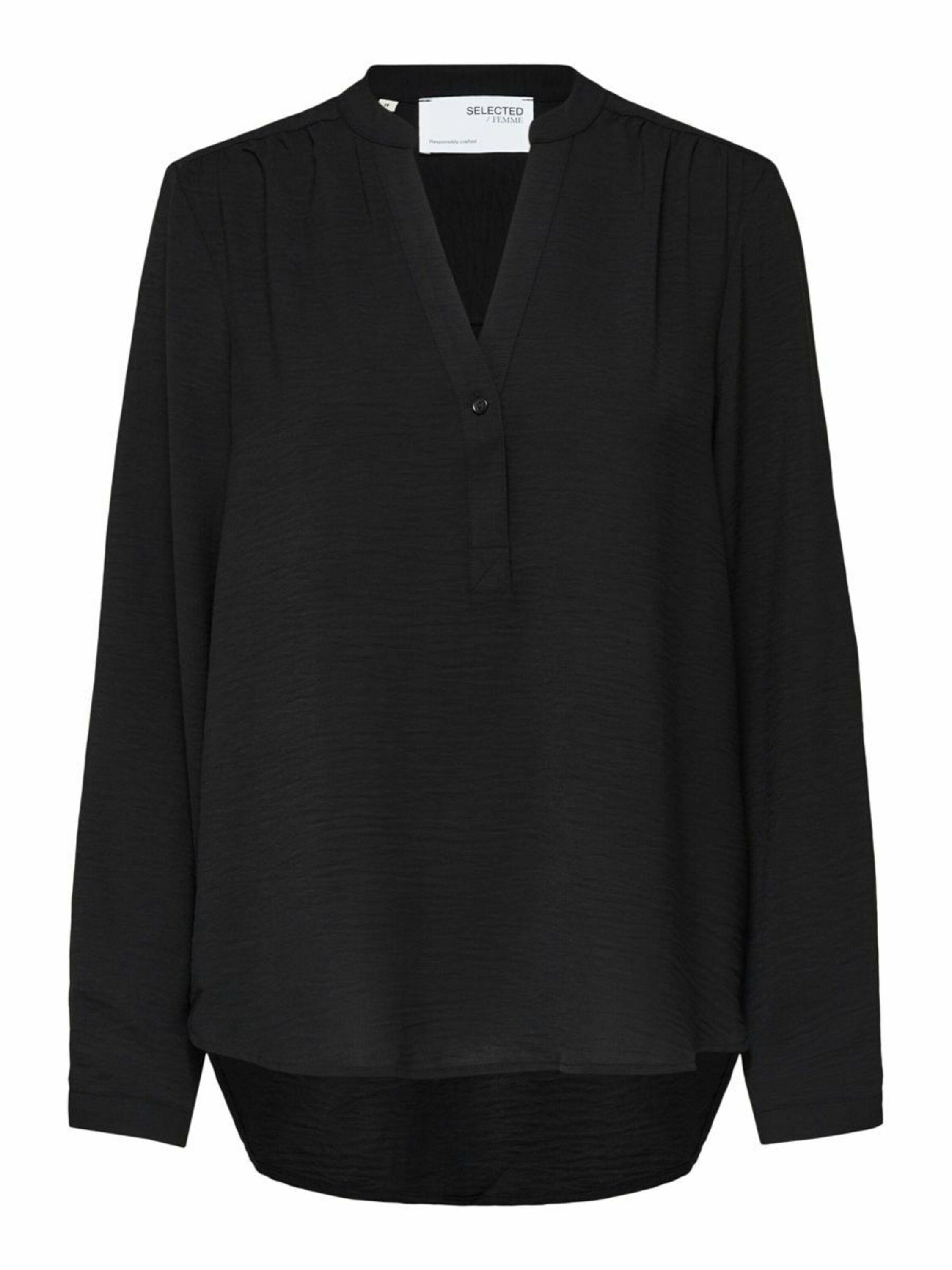Selected Langarmbluse MIVIA (1-tlg) Weiteres Detail günstig online kaufen
