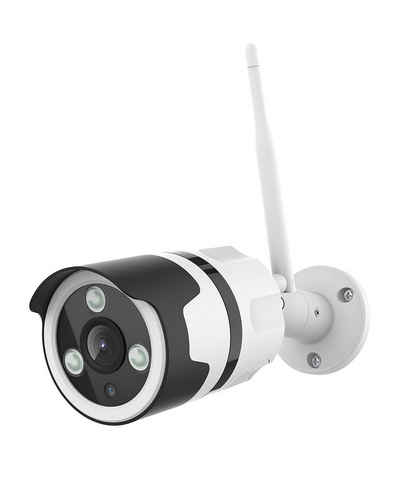 YI WLAN Überwachungskamera Aussen, 2K IP Kamera mit Nachtsicht schwarz Überwachungskamera