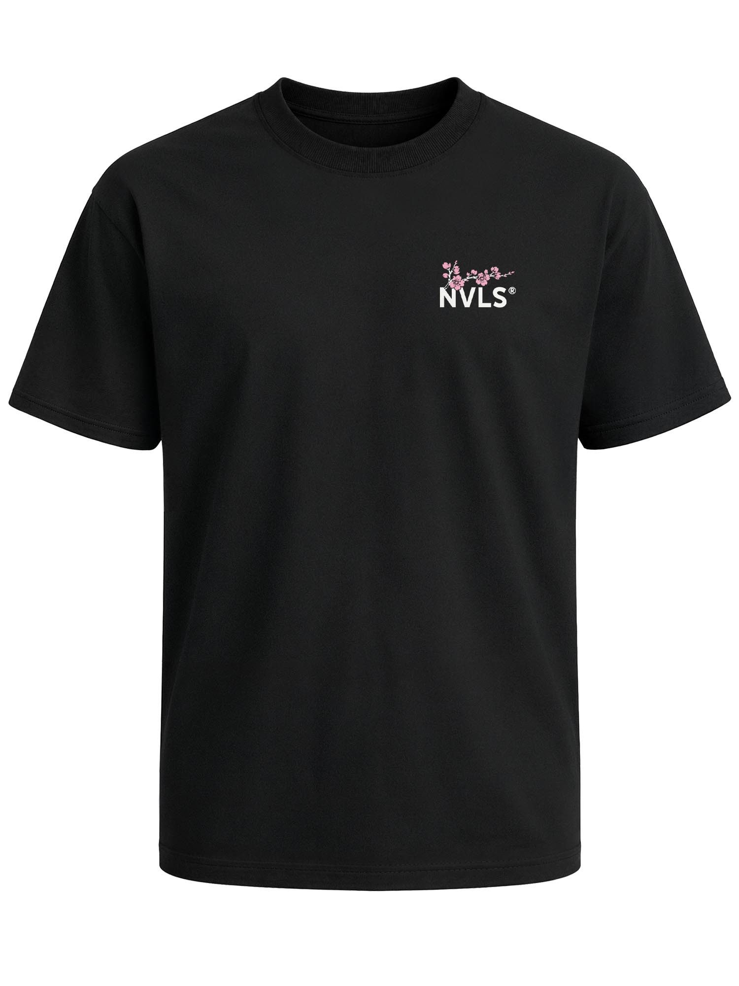 Neverless Oversize-Shirt Herren T-Shirt - Design Sakura Dragon - Relaxed Fit Printshirt Sommer mit Print – Bild 3 von 5