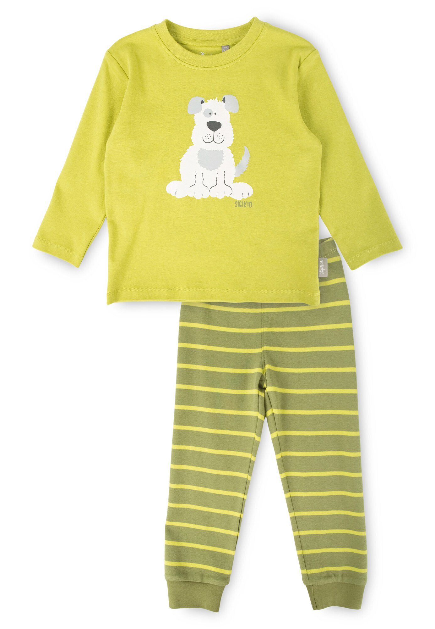 Sigikid Pyjama (2 Pyjama, Bio-Baumwolle Nachtwäsche Kinder tlg) grün