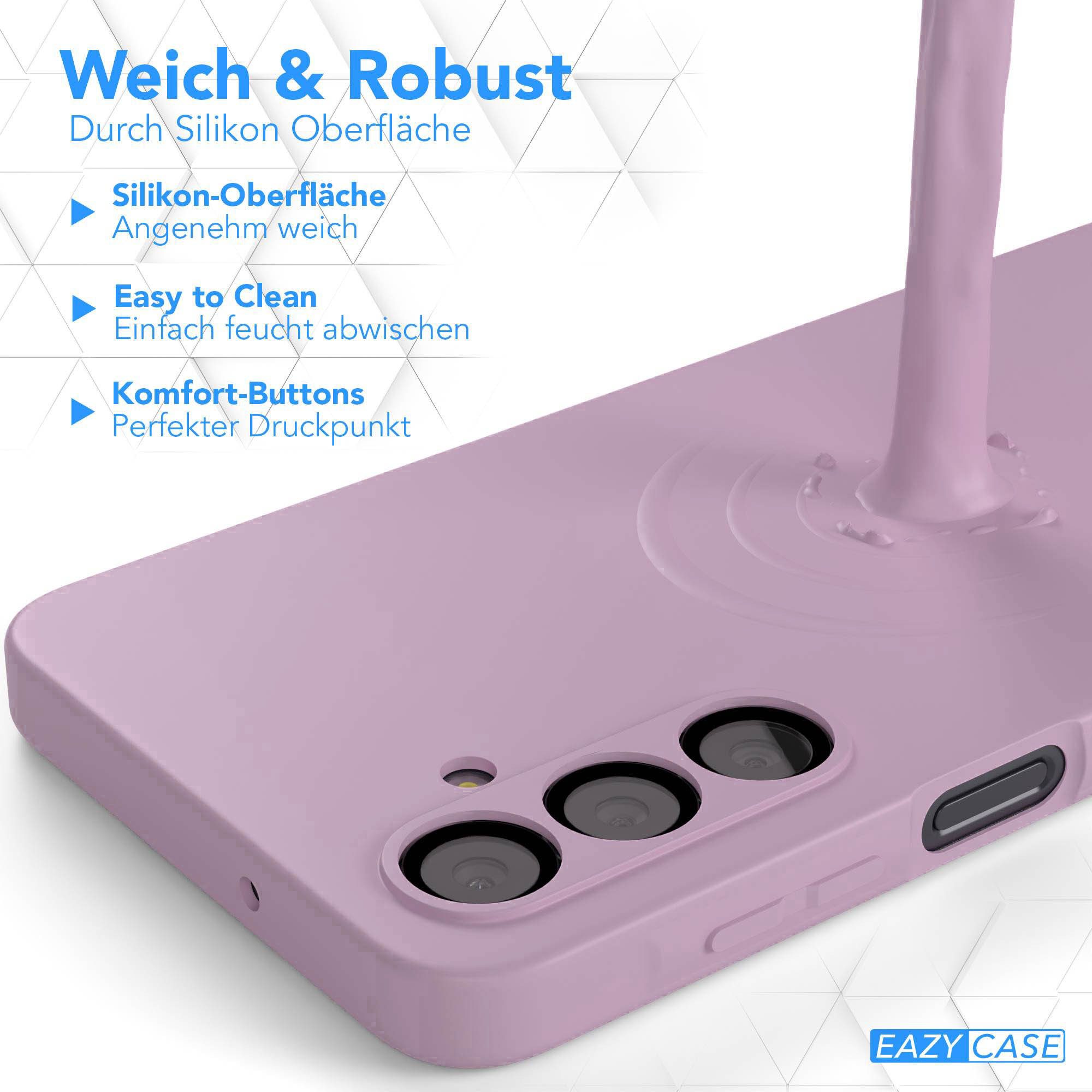 EAZY CASE Handyhülle für Samsung Galaxy A16 Hülle Silikon 6,7 Zoll, Hülle mit Kameraschutz Handycase Soft Smart Slimcover Lila / Flieder – Bild 5 von 5