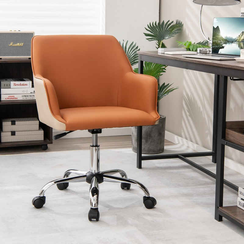 COSTWAY Bürostuhl höhenverstellbarer Drehstuhl, bis 150 kg belastbar