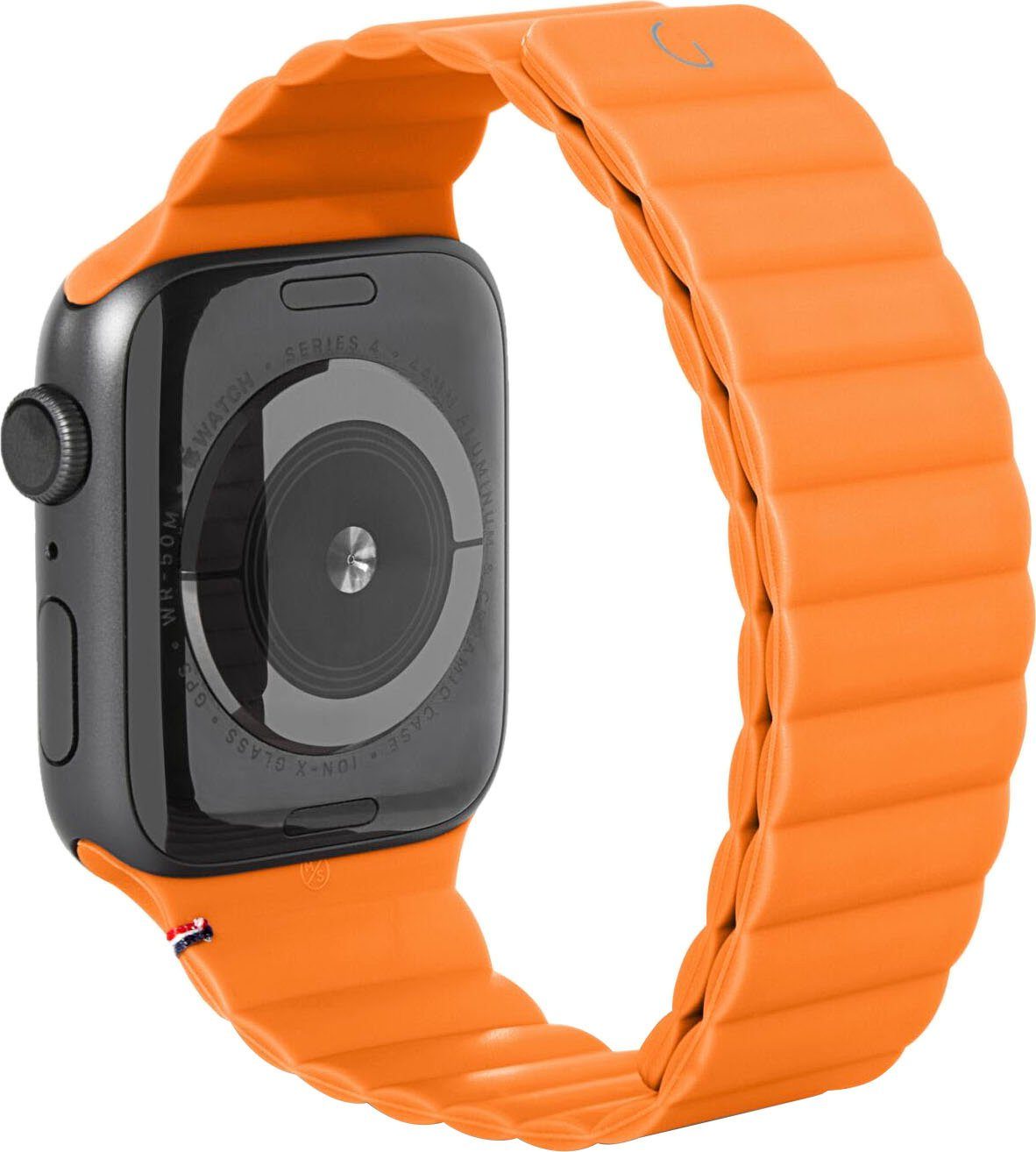 LITE Magnet 38/40/41mm, DECODED Apricot schweißfest Smartwatch-Armband Strap und Silicone Wasser- Traction