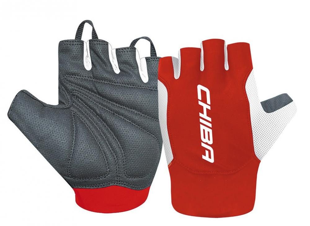 Chiba Fahrradjacke Chiba Handschuhe Mistral kurz Gr. XL / 10, schwarz/rot