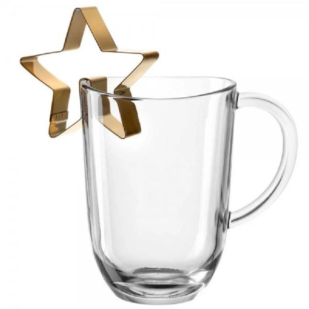 LEONARDO Geschirr Leonardo Tasse hitzebeständiges Glas mit Stern (380ml) günstig online kaufen
