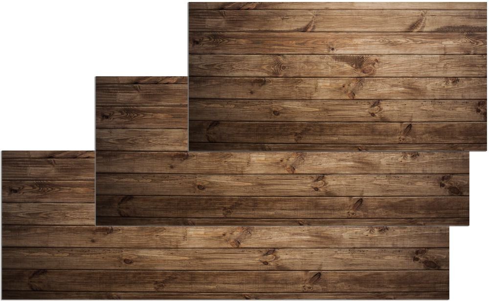 matches21 HOME & HOBBY Läufer Küchenläufer Holz-Optik Dielen braun Flur Teppich 60 x 120 cm, rechteckig, Höhe: 5 mm, Waschbarer Küchenteppich rutschfest für Küche, Schlafzimmer