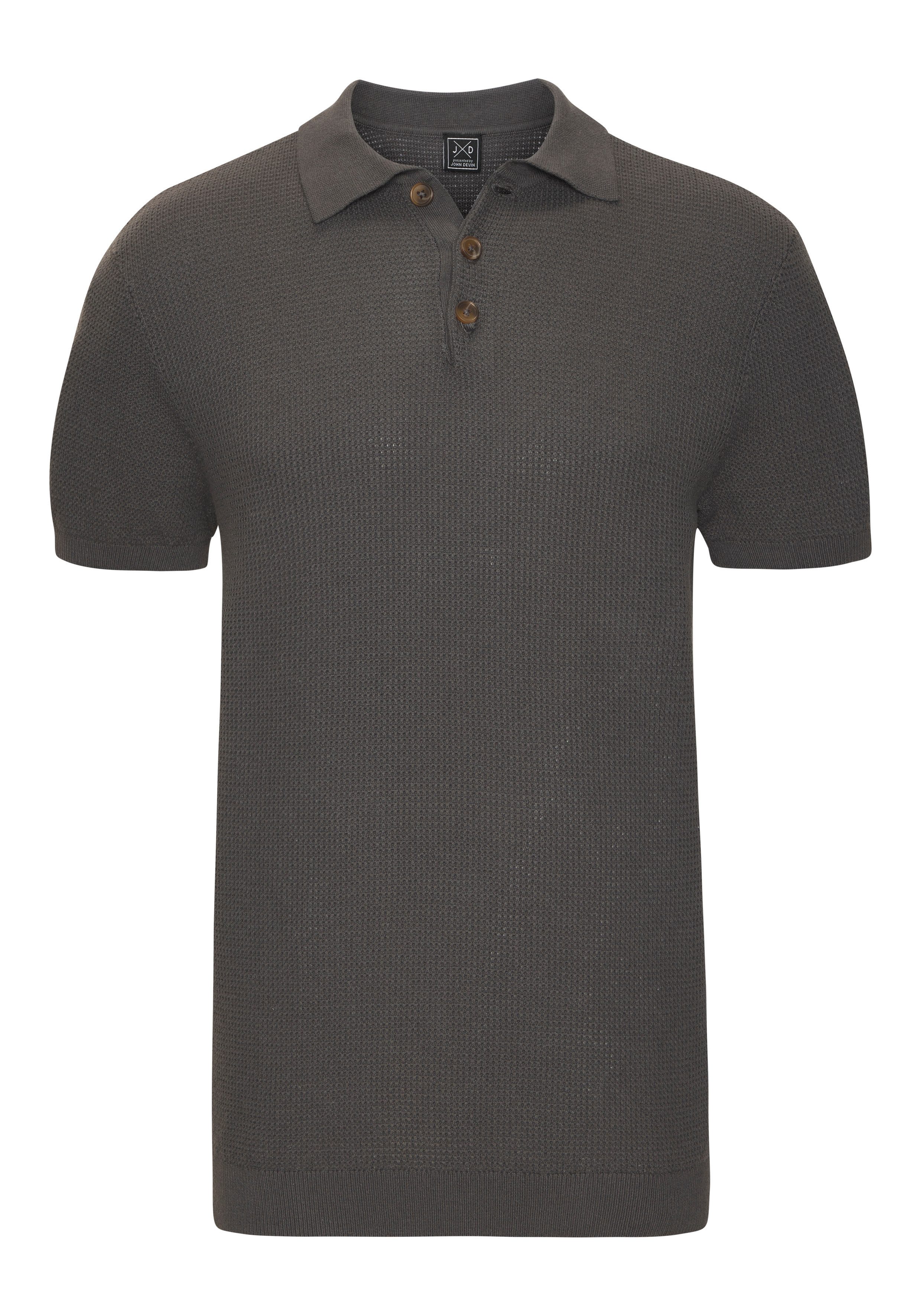 John Devin Poloshirt - Strick Poloshirt, Regular fit mit Polokragen und kleiner Knopfleiste. € 24,99