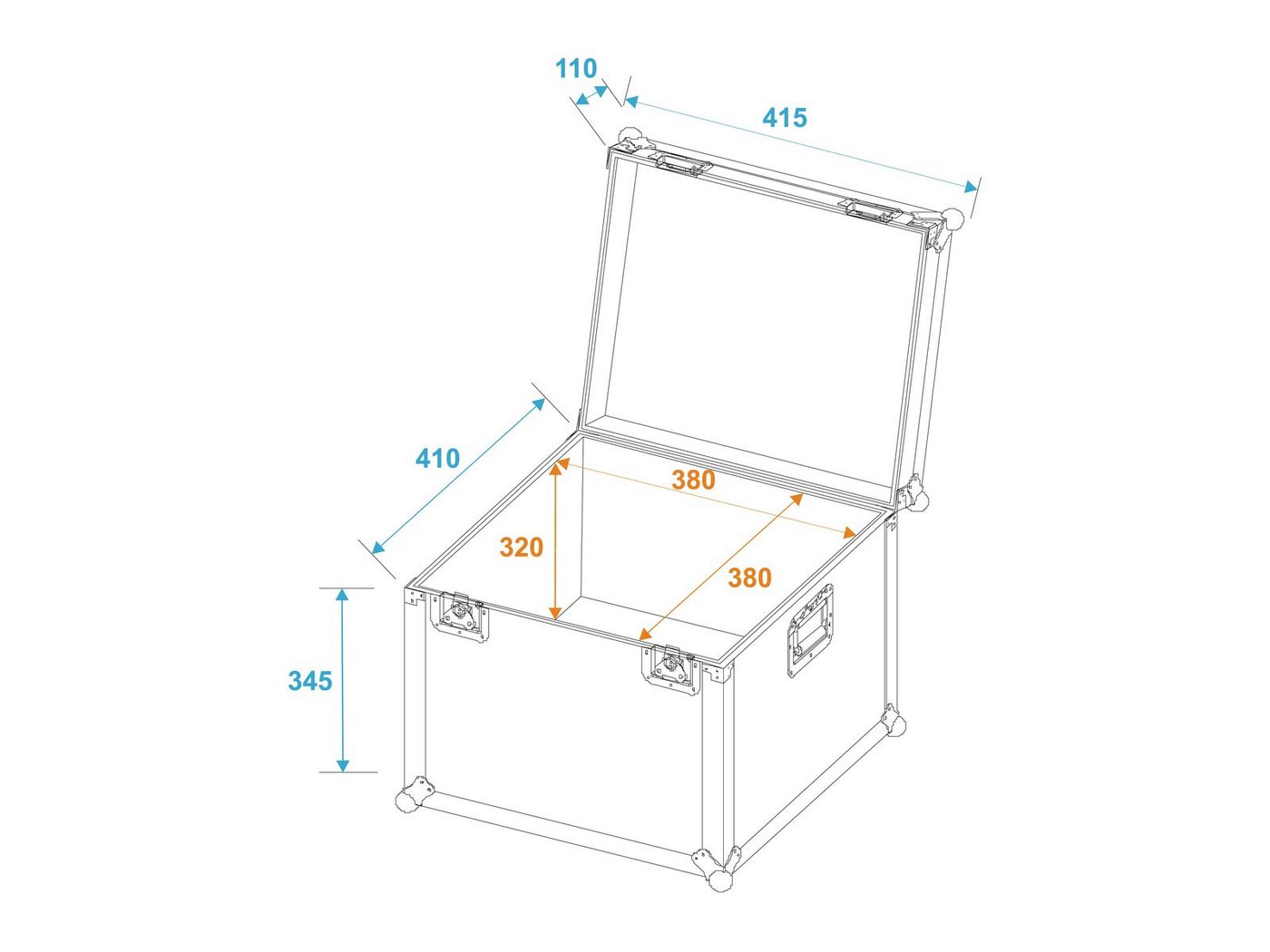 Thumbnail - Roadinger Transportbehälter ROADINGER Universal-Transport-Case 40x40cm