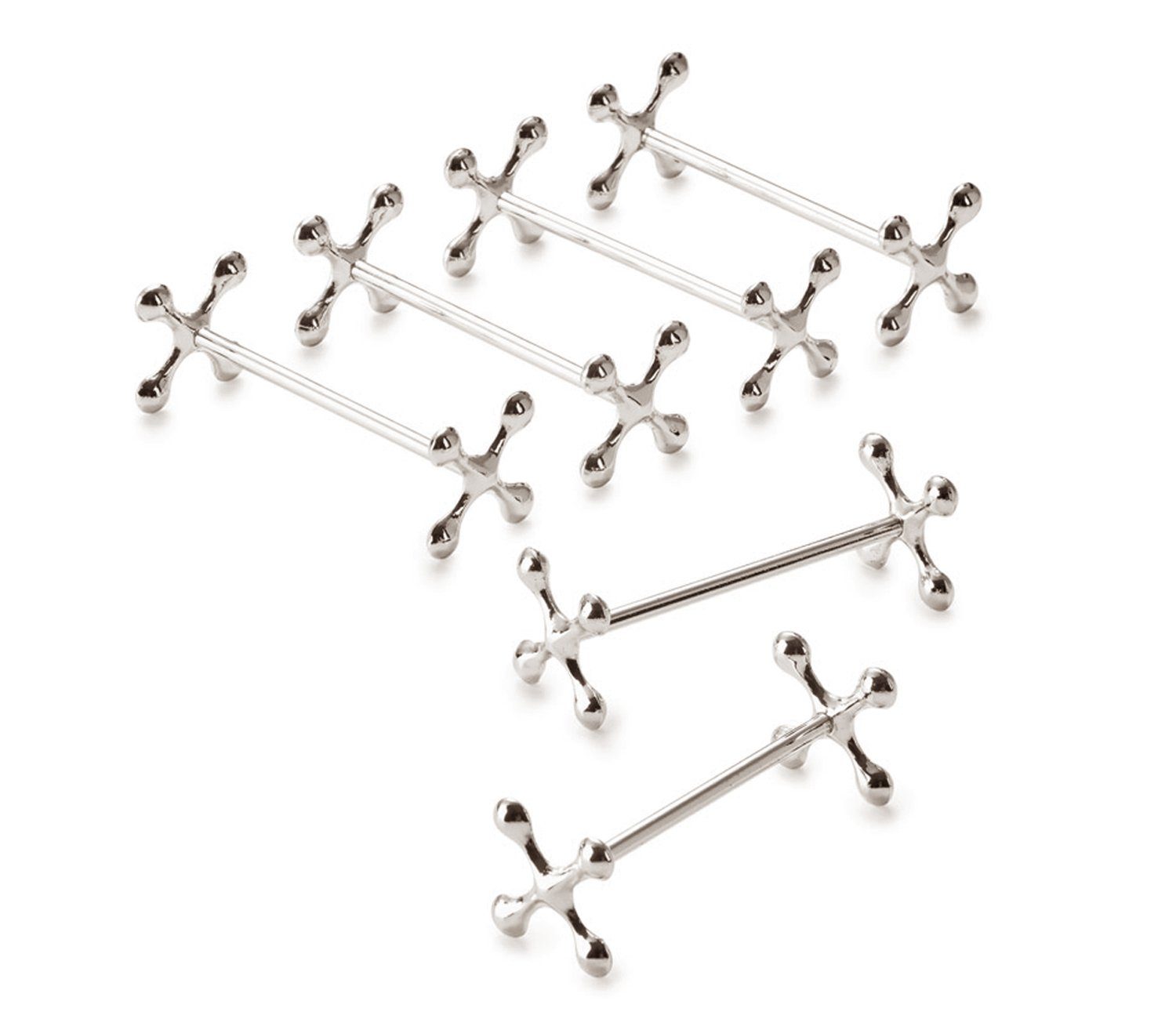 EDZARD Besteckhalter Messerbank-Set Kreuz, 6er-Set, Silber-Optik, edel vers günstig online kaufen