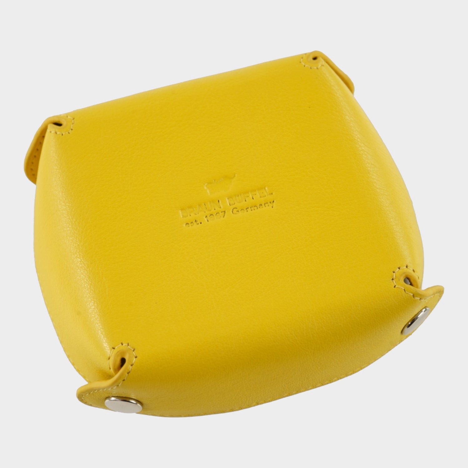 Braun Büffel Seidenschal Taschen Entleerer gelb