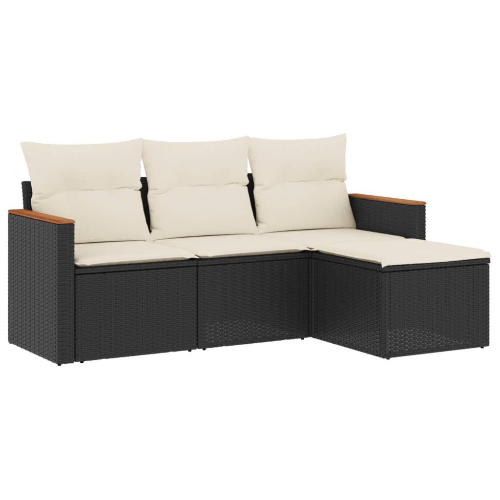 vidaXL Gartenlounge-Set 4-tlg. Garten-Sofagarnitur mit Kissen günstig online kaufen